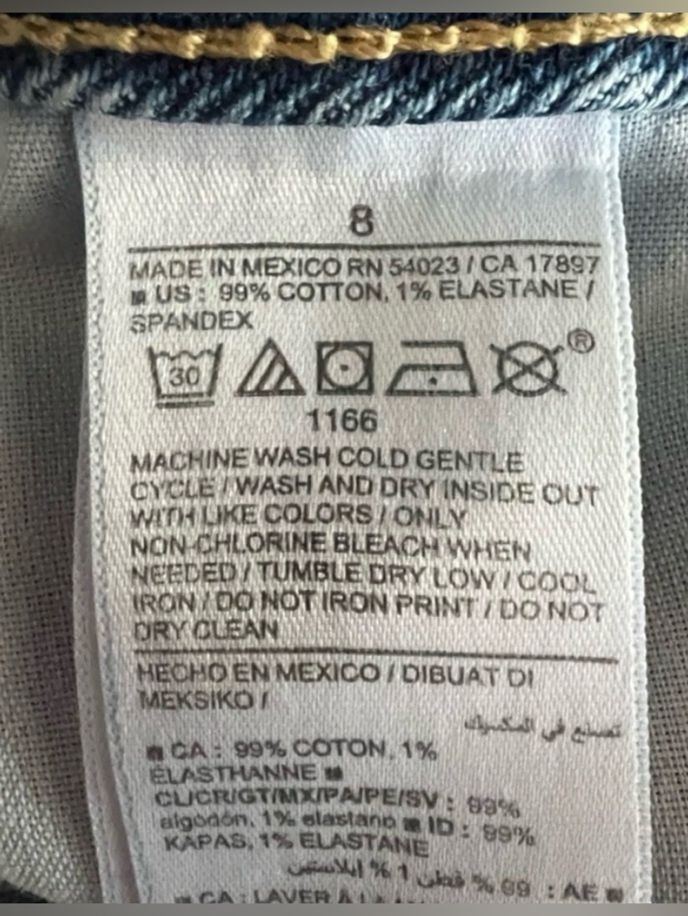 Old Navy Higher High Rise Flare Raw Hem Clover Jeans Sz 8 - Picture 7 of 9